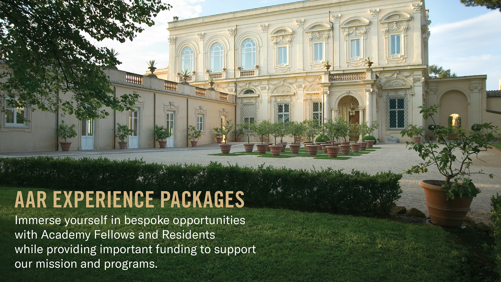 2021 Experience Packages draft