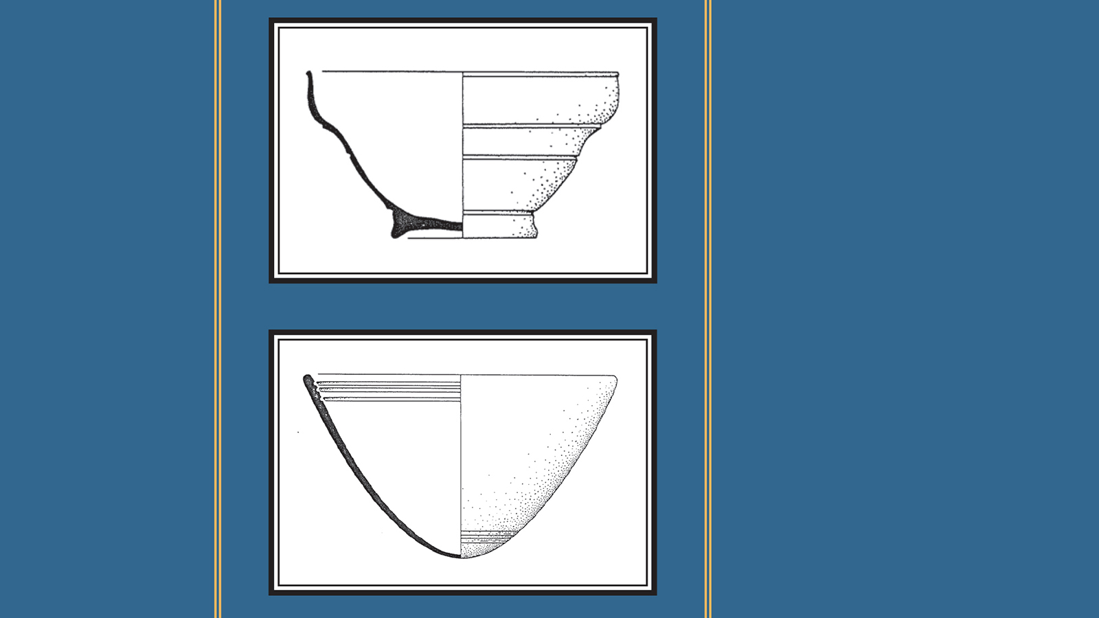 Detail of the cover of the book &quot;The Hellenistic, Roman, and Medieval Glass from Cosa&quot;