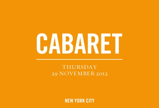 2012 Cabaret 2012 Cabaret