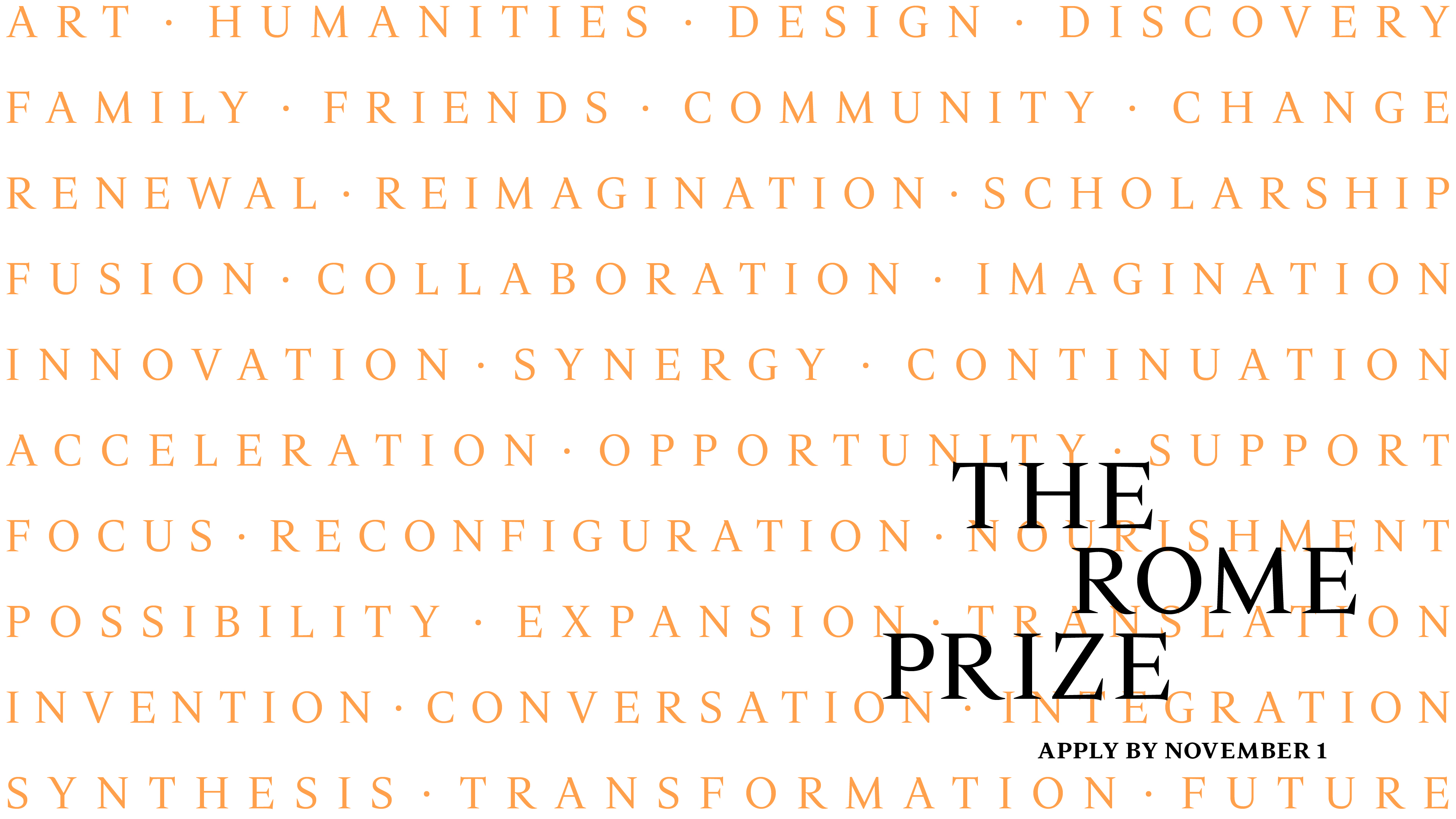 2025 Rome Prize Competition new