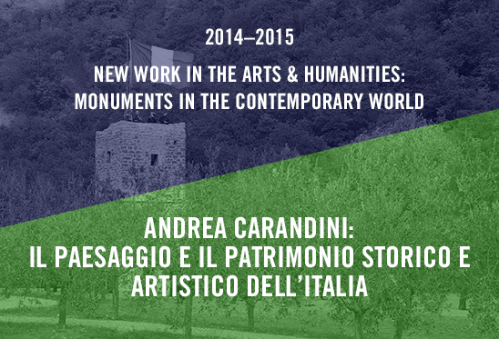 Andrea Carandini - Il paesaggio e il patrimonio storico e artistico dell'Italia. La visione del FAI per i prossimi dieci anni Andrea Carandini - Il paesaggio e il patrimonio storico e artistico dell'Italia. La visione del FAI per i prossimi dieci anni