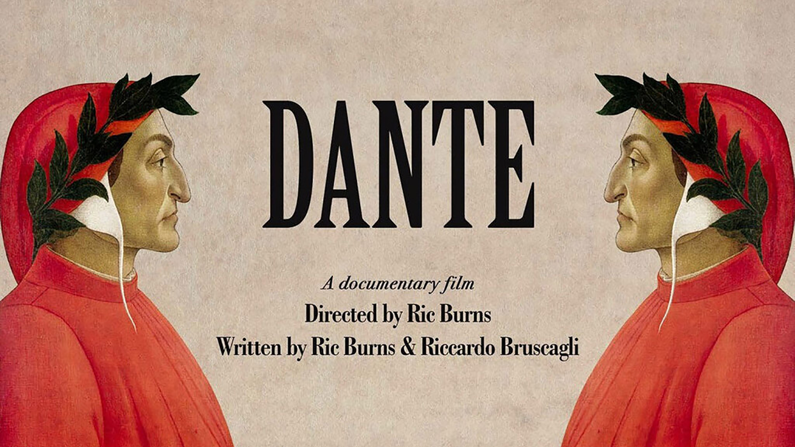 Advertisement for the film Dante by Ric Burns