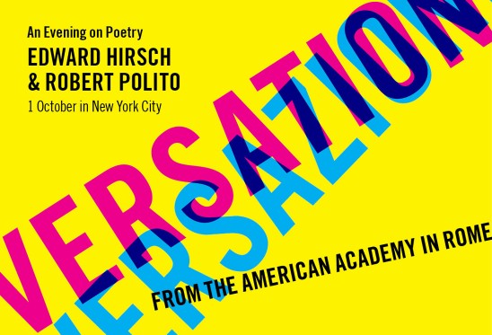 An Evening on Poetry in NYC: Edward Hirsch and Robert Polito An Evening on Poetry in NYC: Edward Hirsch and Robert Polito