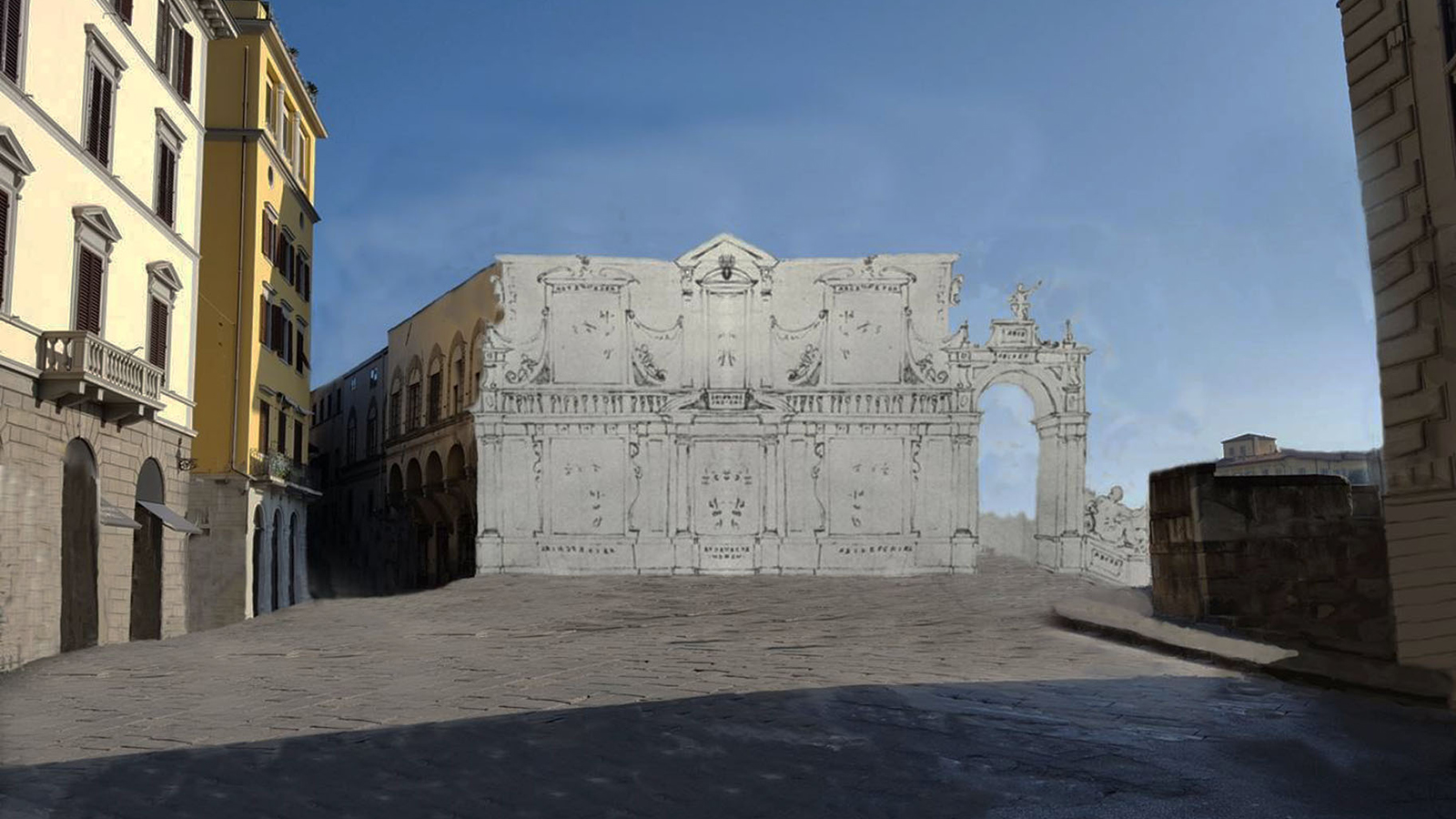 Shoptalk - Jean Dommermuth Palazzo Ricasoli in Florence with the design for the Medici wedding of 1565