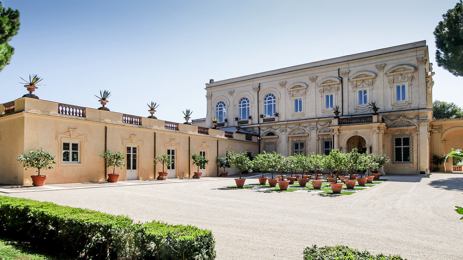 Villa Aurelia - Manhattan String Quartet Color photograph of a seventeenth century Italian villa in Rome