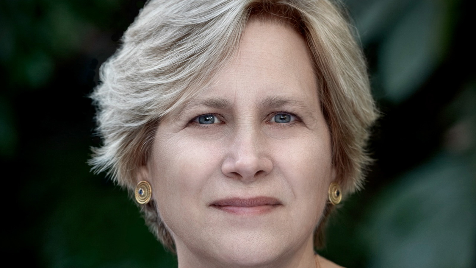 Color photograph of the face of Marla Stone