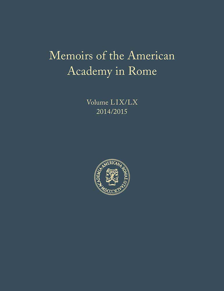Memoirs of the American Academy in Rome, volumes 59 and 60