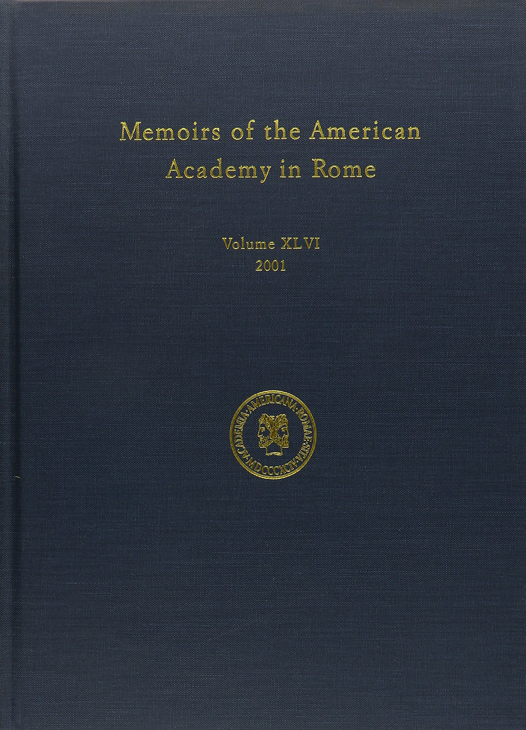 Memoirs Volume 46 - book cover