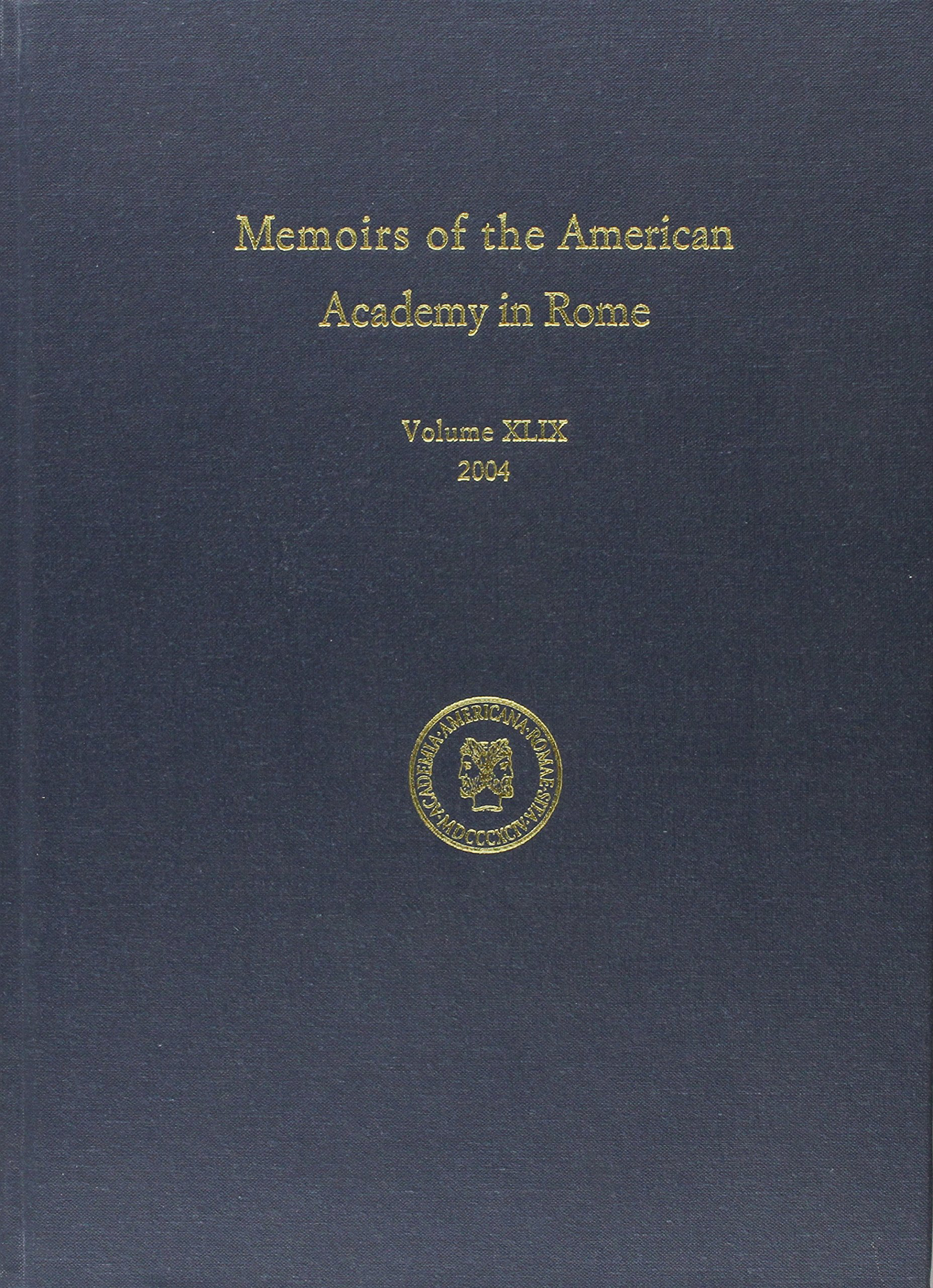 Memoirs Volume 49 - book cover