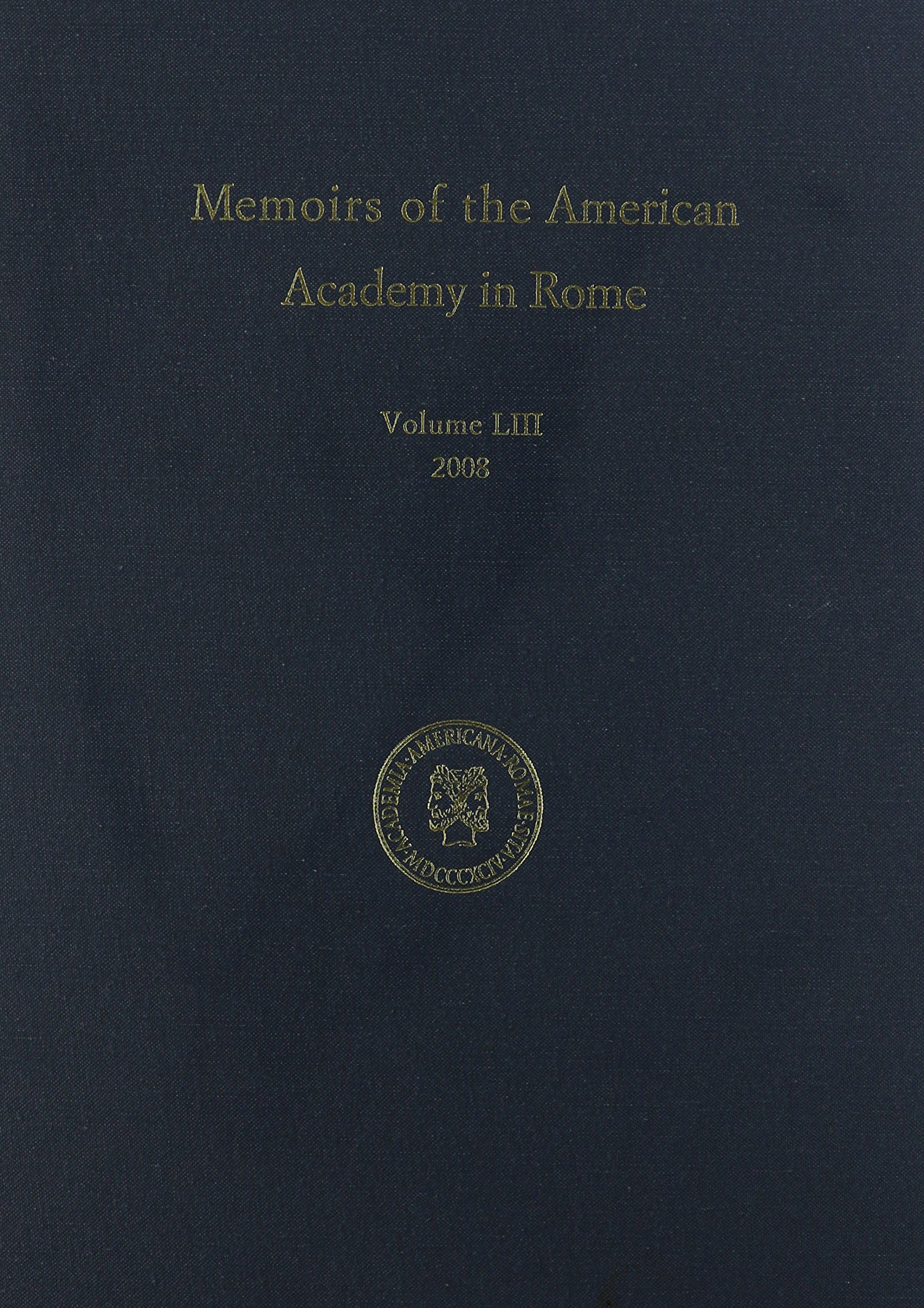 Memoirs Volume 53 - book cover