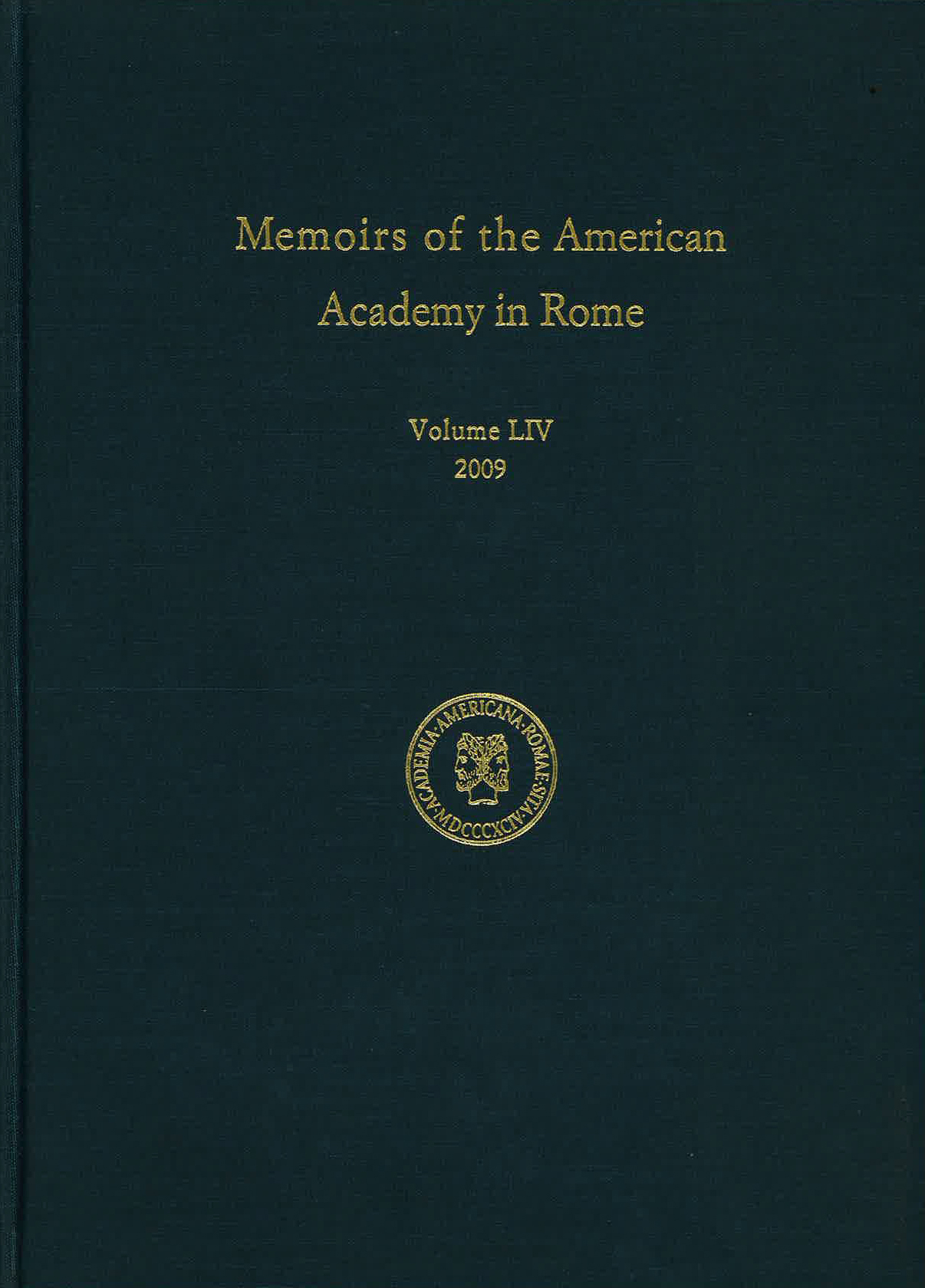 Memoirs volume 54 - book cover
