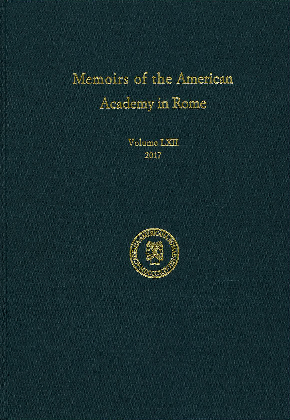 Memoirs volume 62 - book cover