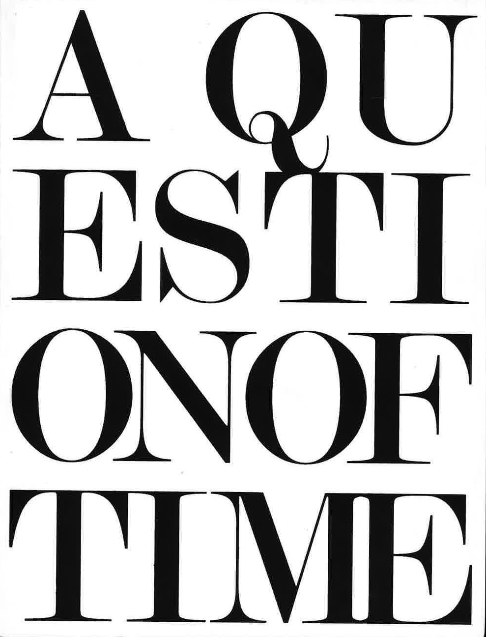 A Question of Time - book cover