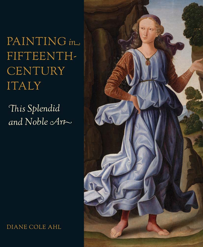Cover of a book with the title, author's name, and a Renaissance painting of a woman