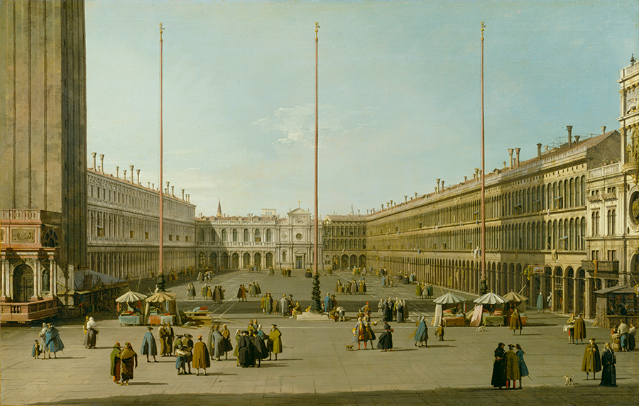 17th century painting of piazza san marco in venice