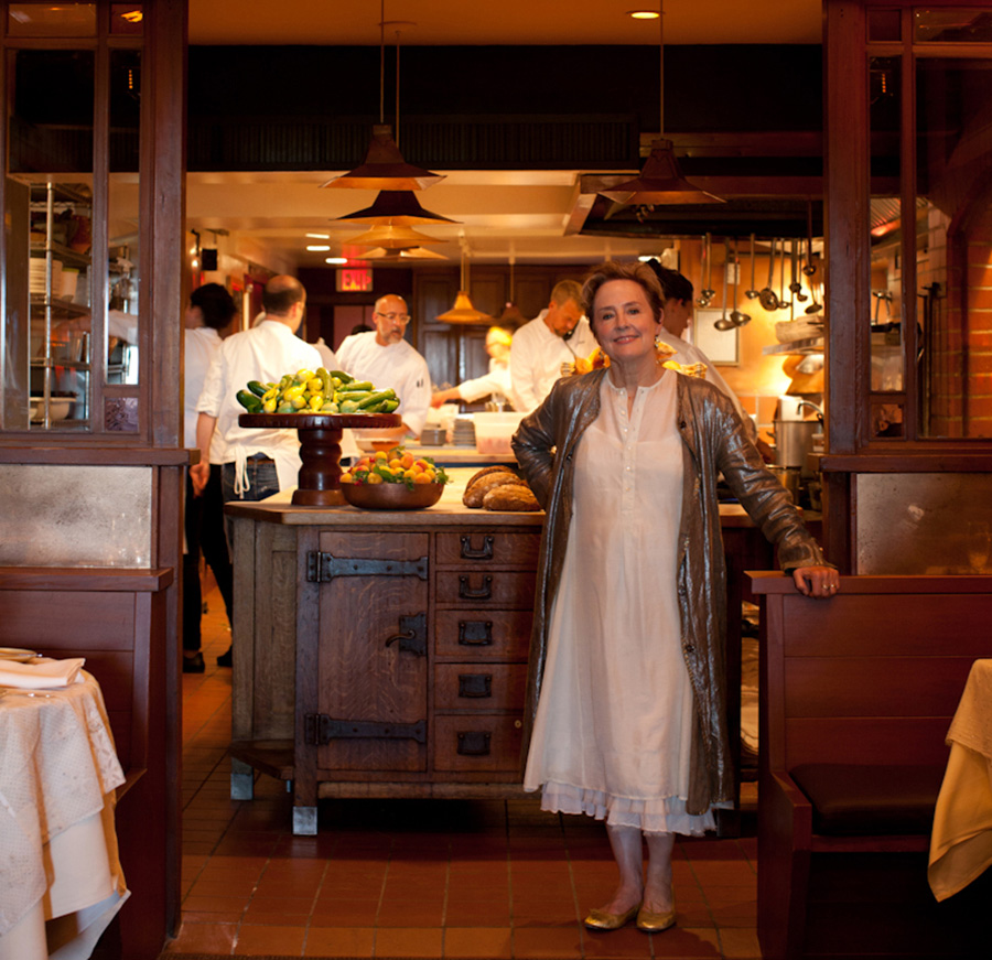 Photo of a woman in a restaurant