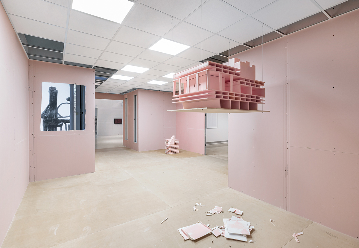 Color photograph of an art installation by Tomaso De Luca