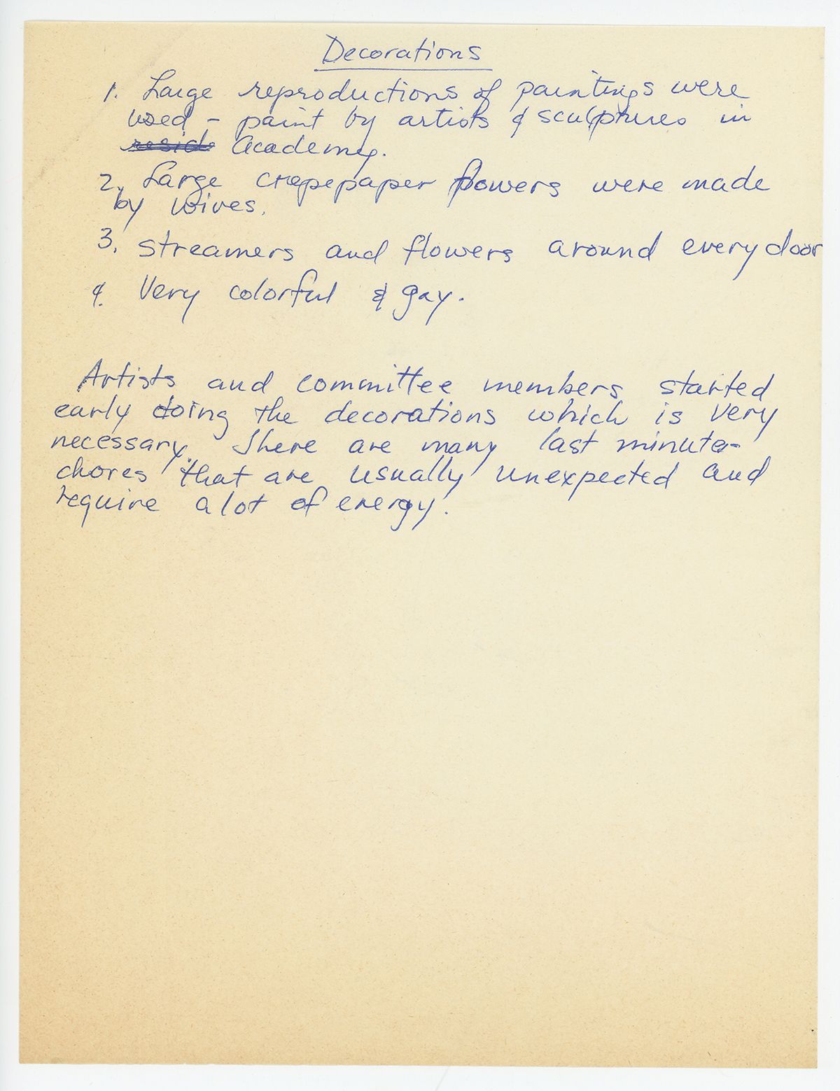 Color scan of a handwritten letter with cursive writing in blue ink