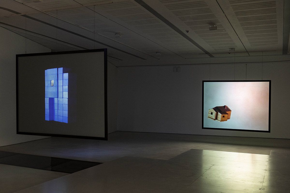 Color photograph of an art installation by Tomaso De Luca