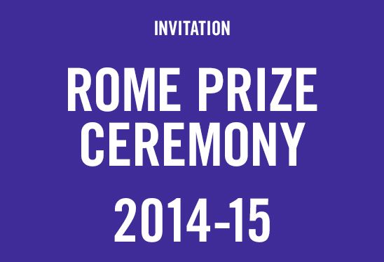2014 Rome Prize Ceremony