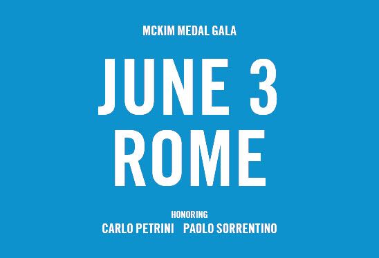 2015 McKim Medal Gala - Rome