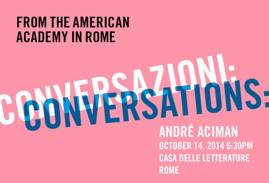 André Aciman in Conversation with Giorgio van Straten