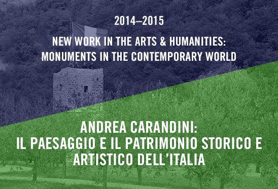 Andrea Carandini - Il paesaggio e il patrimonio storico e artistico dell'Italia. La visione del FAI per i prossimi dieci anni