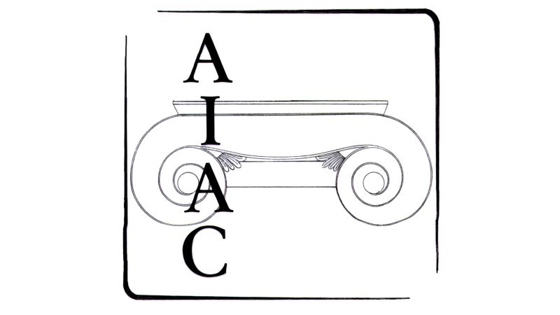 Graphic logo of the Associazione Internazionale di Archeologia Classica (AIAC)