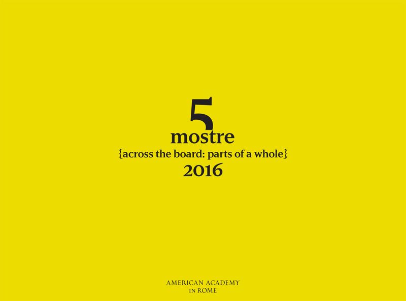 Cinque Mostre 2016