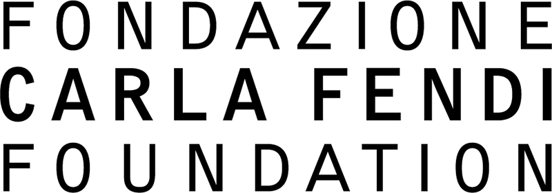 Fondazione Carla Fendi Foundation wordmark with black block lettering on white background