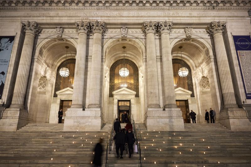 Stephen A. Schwarzman Building, Bartos Forum at the The New York Public Library. 