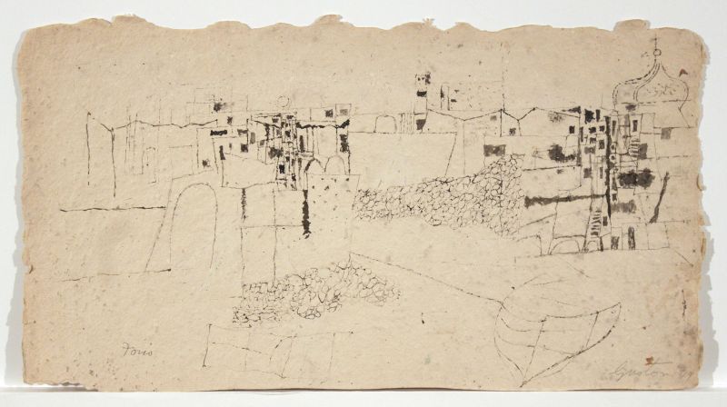 Encounters - Philip Guston Untitled Forio Cityscape