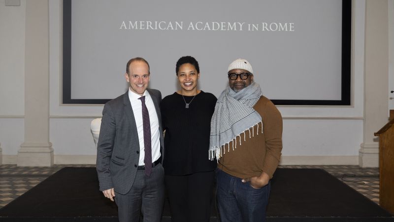 John Ochsendorf with Danielle Allen and Theaster Gates