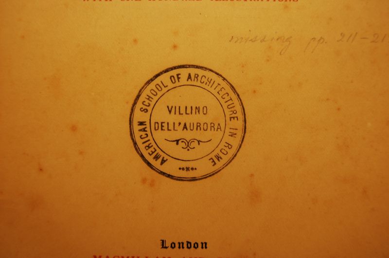 Founding the American Academy in Rome, 1894-1897