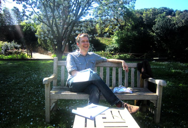 Peter Streckfus Works on Poetry Inspired by ‘Acqua Alta’ and the Bass Garden