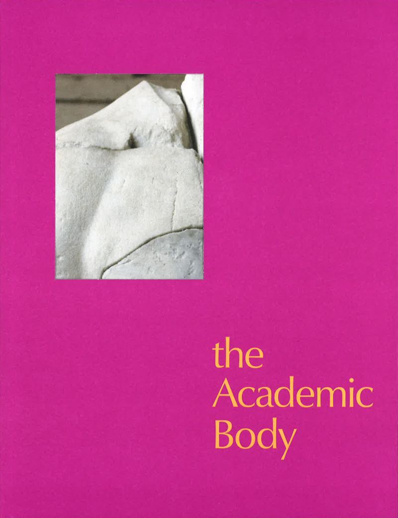 The Academic Body - cover of the exhibition catalogue