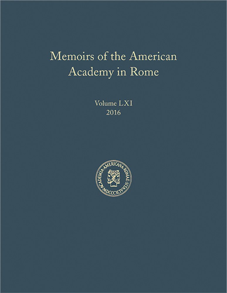 Memoirs of the American Academy in Rome, volume 61